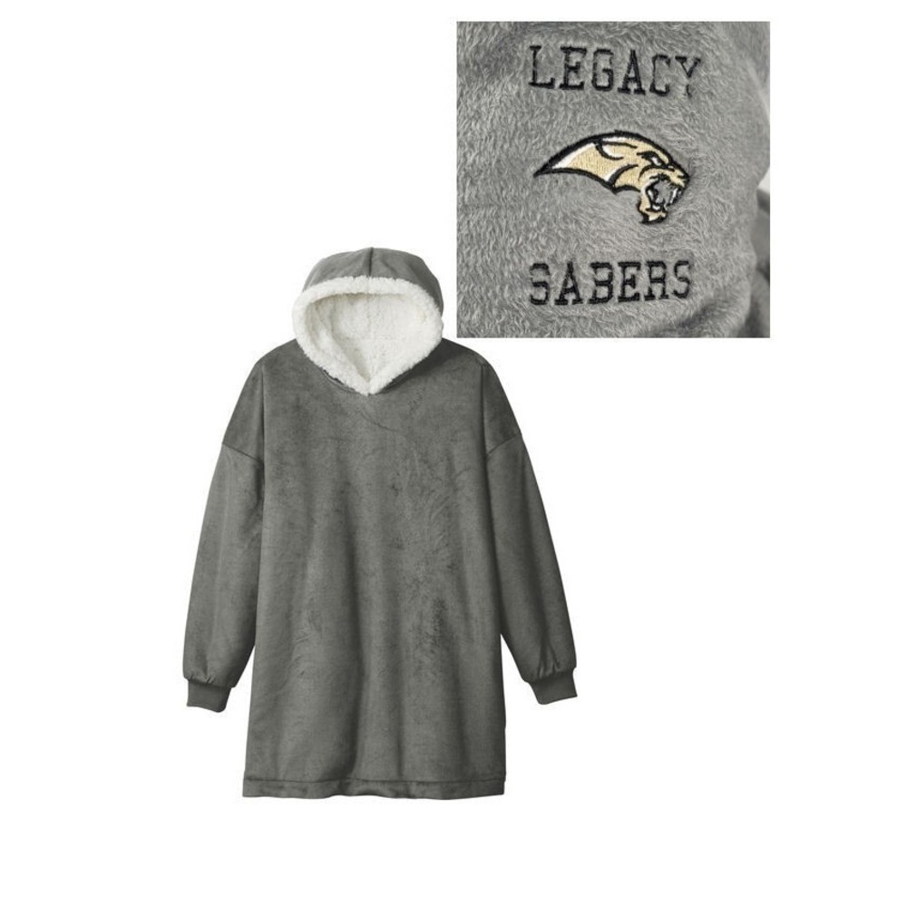 Port Authority Mountain Lodge Wearable Blanket - Legacy Sabers - Grey - One Size